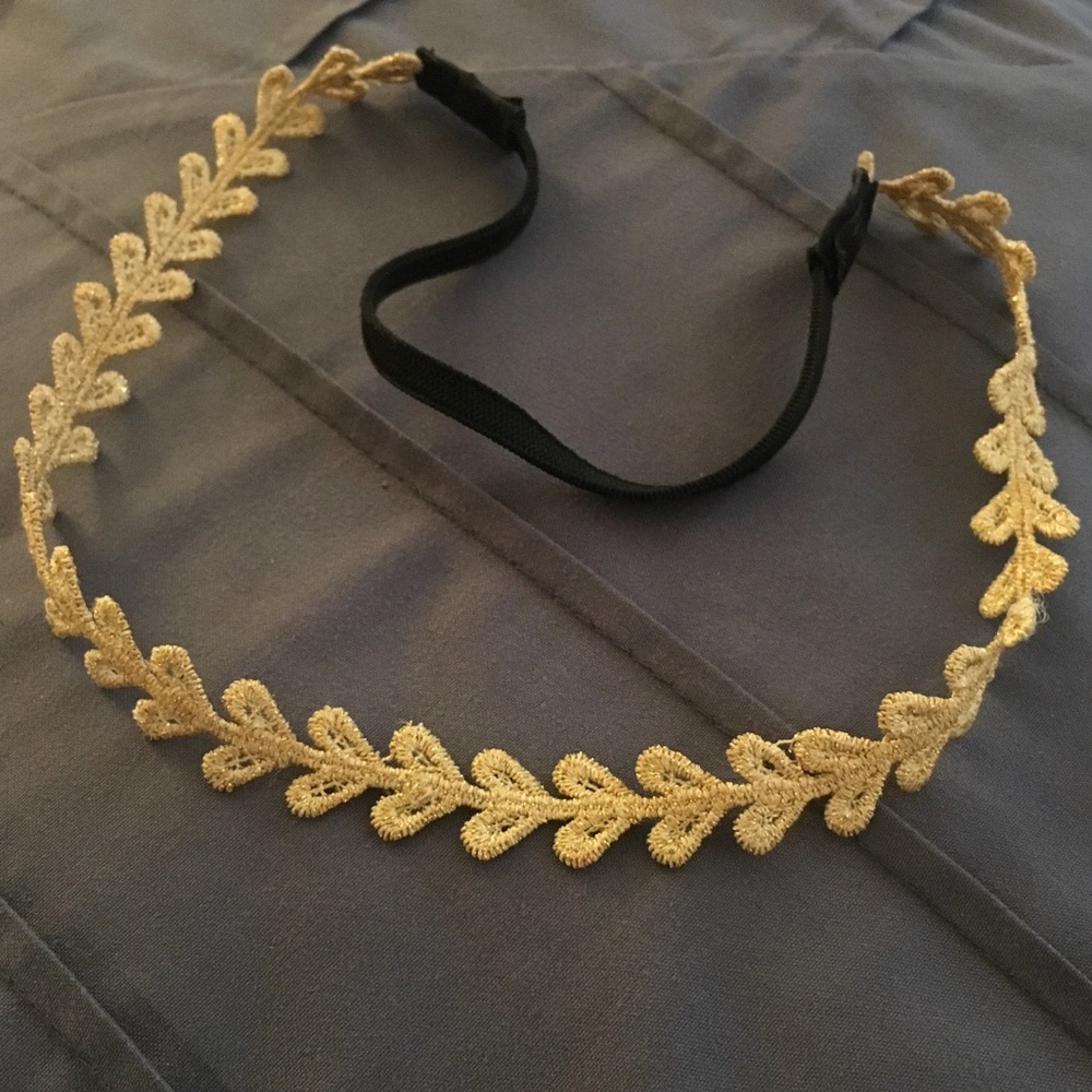 Delicate gold headband